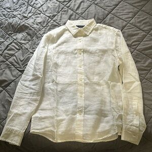 Banana Republic White Linen Shirt
